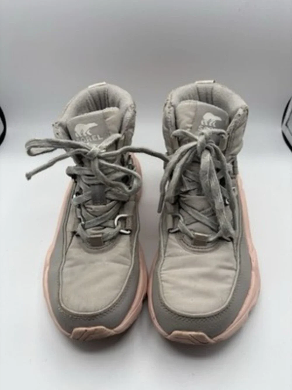 Sorel Kinetic RNEGD Sport Boot Dove, Peach Blossom Waterproof Winter US 6 EU 37